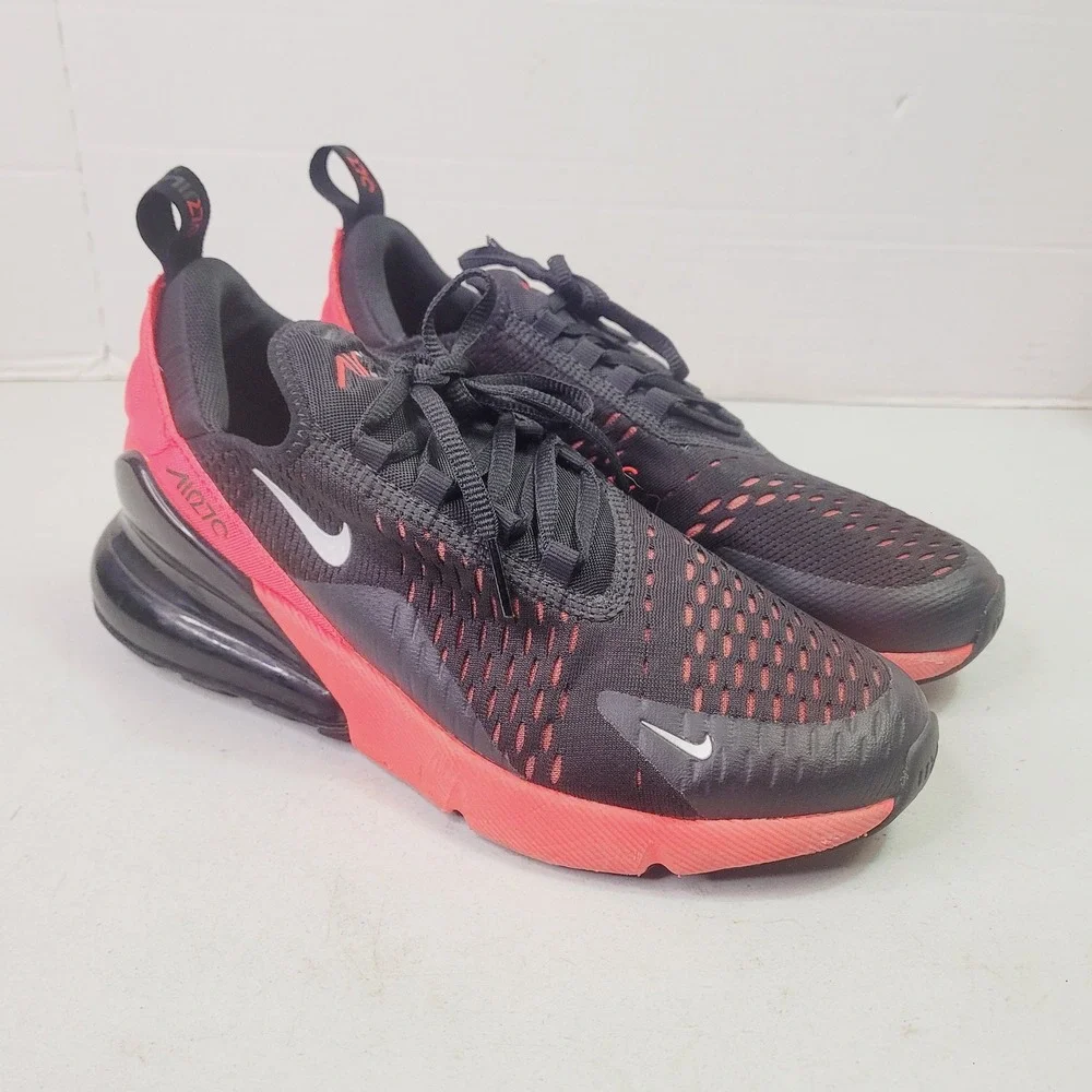 Nike Air Max 270 Sneakers Youth 6.5Y Black Athletic Shoes 943345-018